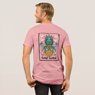 Retro Coast Guard Beach artwork in both sides Tri-Blend Shirt