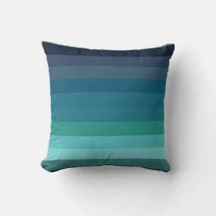 Retro Coastal Stripe Classic Nautical 70s Lines Cushion