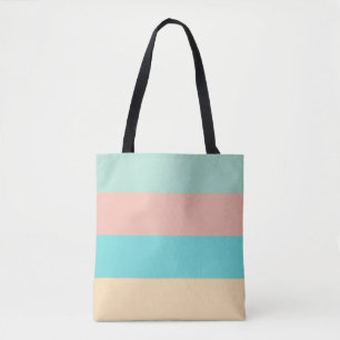 Retro Coastal Stripes Tote Bag
