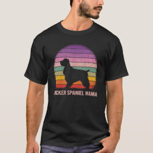 Retro Cocker Spaniel Mama Graphic  Cocker Spaniel T-Shirt