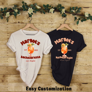 Retro Cocktail Bachelorette Party-Bridal Shower T-Shirt