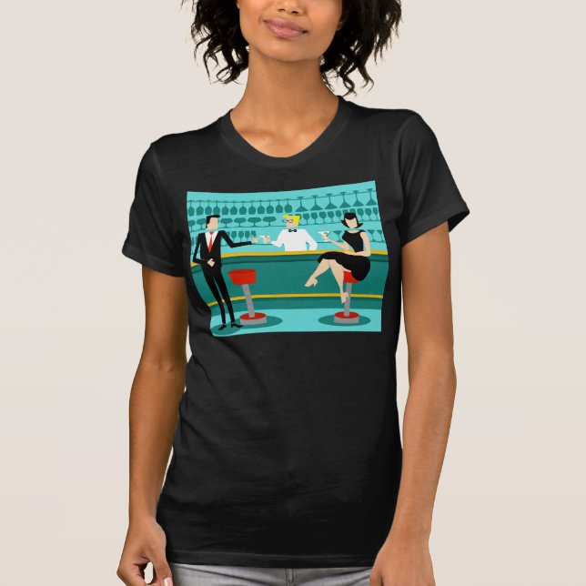 Retro Cocktail Lounge T-Shirt (Front)