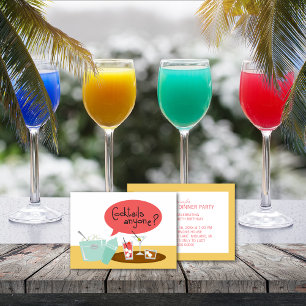 Retro Cocktail Party Invitations