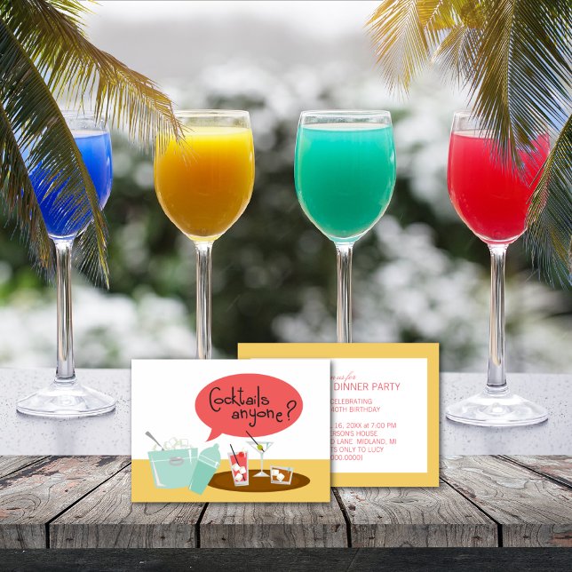Retro Cocktail Party Invitations (Creator Uploaded)