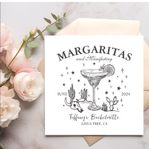 Retro Cocktails Bachelorette Party  Napkin