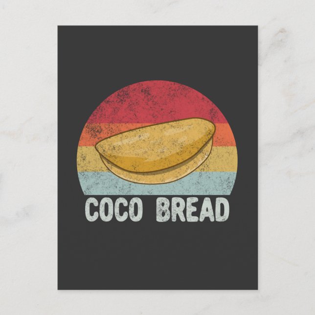 Retro Coco Bread Lovers Gift Postcard (Front)