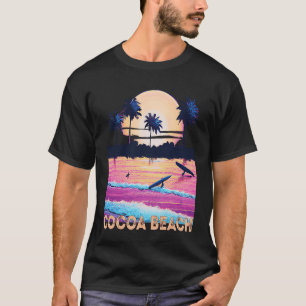 Retro Cocoa Beach Florida Souvenir Surf T-Shirt