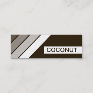 retro COCONUT Mini Business Card