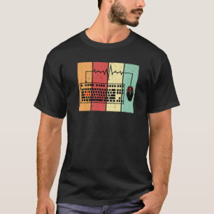 Retro Coding Programmers Computer Gaming PC Gamer  T-Shirt