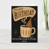 Retro Coffee Birthday Brewing Good Times