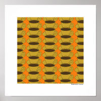 Retro Coffee Cups Pop Art poster