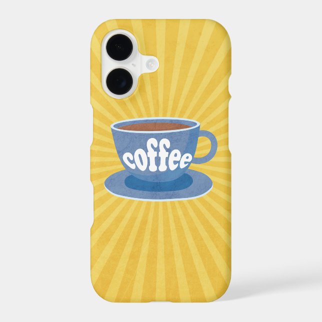 Retro Coffee Design Case-Mate iPhone Case (Back)