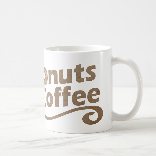 Retro Coffee & Doughnuts Mug (Right)