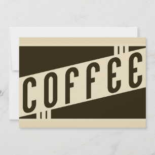 retro coffee invitation