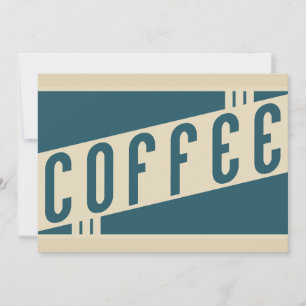 retro coffee invitation
