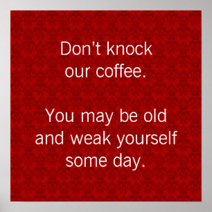 Retro Coffee Lover Graphic Poster