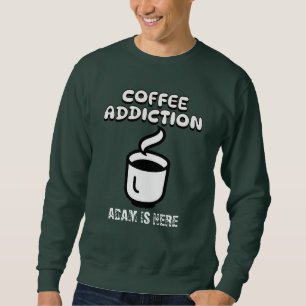 RETRO COFFEE LOVERS CUSTOMIZE PERSONALIZED NAME SWEATSHIRT