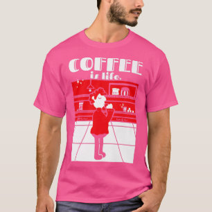 Retro Coffee ls Life Coffee Lover Espresso Drinker T-Shirt