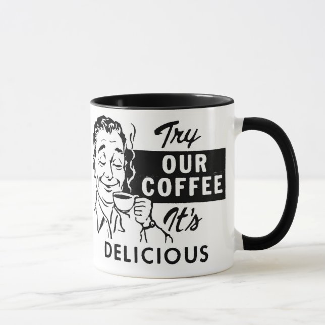 RETRO COFFEE MUG (Right)