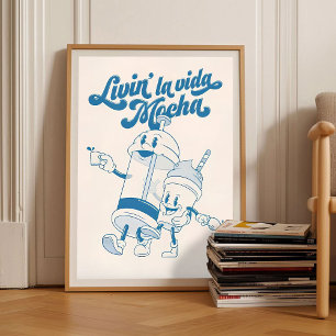 Retro Coffee Print Vintage Coffee Illustration Ret