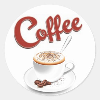 Retro Coffee Stickers