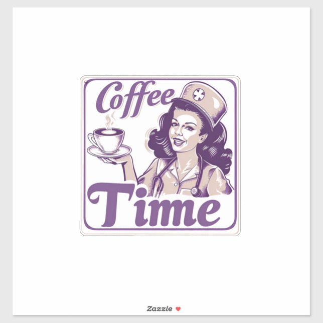 Retro Coffee Time Ad (Sheet)