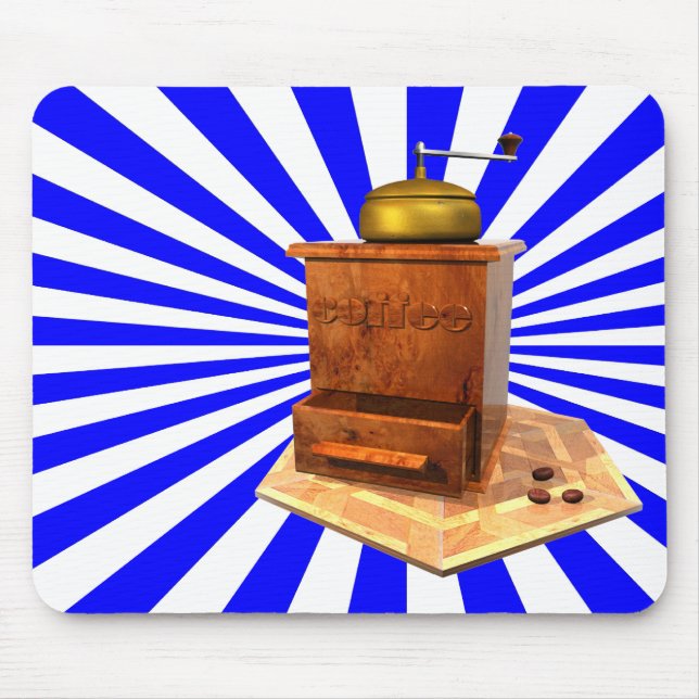 retro coffeemill mousemat (Front)