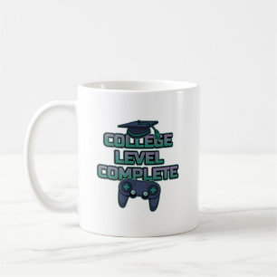Retro College Level Complete Gamer Graduation  Coffee Mug