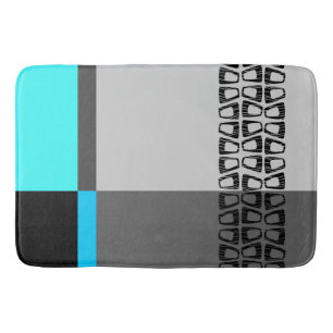 Retro Color Block Bath Mat
