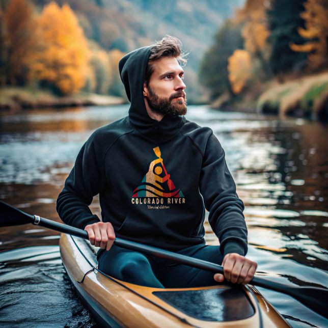 Retro Colorado River Kayaking Hoodie (Creator Uploaded)