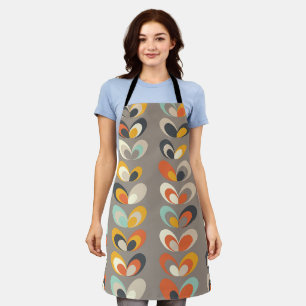 Retro Colorful Geometric Shapes – Modern Aesthetic Apron