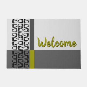 Retro Colour Block Doormat