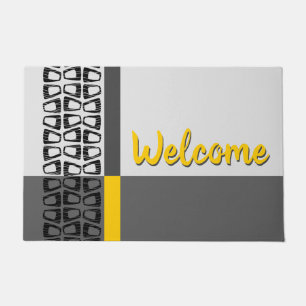 Retro Colour Block Doormat