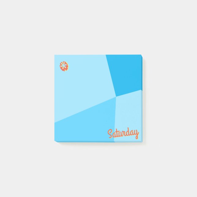 Retro Colour Block Planner Post-it Notes (Front)