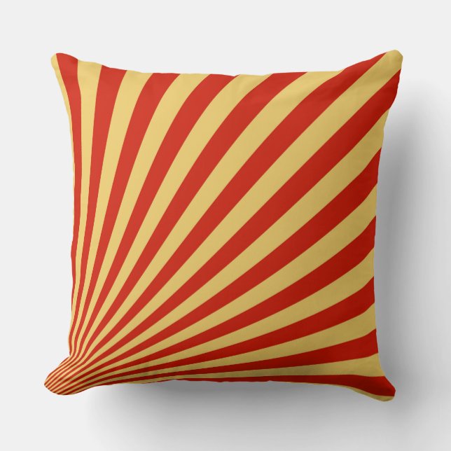 Retro Colour Funky Abstract Art Cushion (Front)
