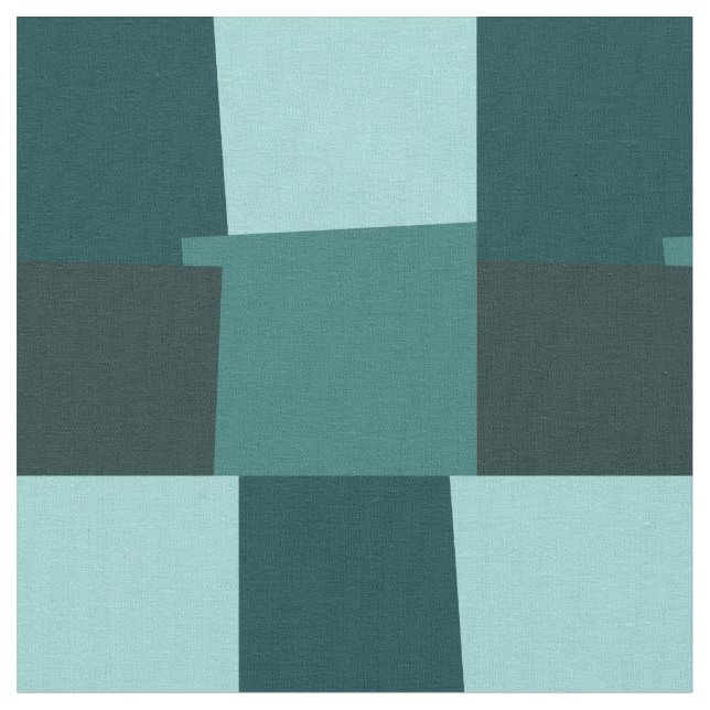 Retro Colour Modern Geometric Pattern #7 Fabric (Close Up)
