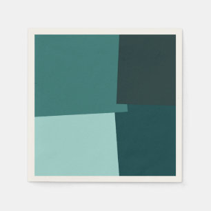 Retro Colour Modern Geometric Pattern #7 Napkin