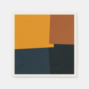 Retro Colour Modern Geometric Pattern #9 Napkin