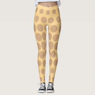 Retro Colour Polka Dots Pattern #11 Leggings