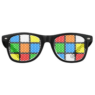 Retro Colour Puzzle Sunglasses