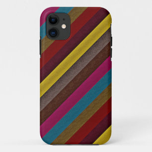 Retro Colour Stripe Pattern 5 Case-Mate iPhone Case
