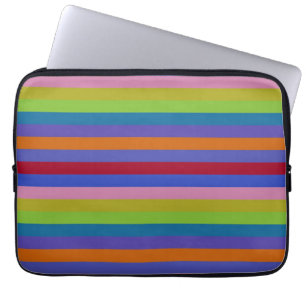 Retro Colour Stripe Pattern 7 Laptop Sleeve
