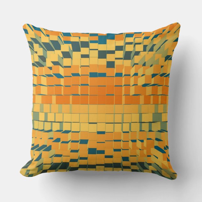 Retro Colour Stripes #8 Cushion (Front)