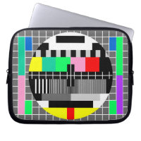 Retro colour tv test screen