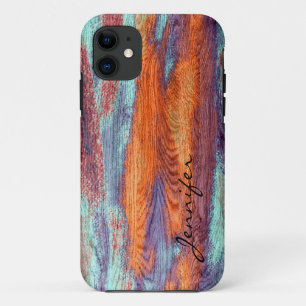 Retro Colour Wood Grain Texture Case-Mate iPhone Case