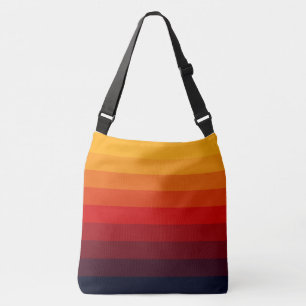 Retro coloured rainbow crossbody bag