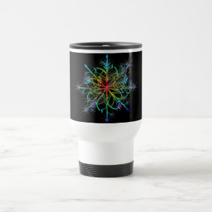 Retro Coloured Star Travel Mug