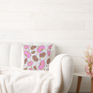 Retro Colourful Abstract lotus Flower Pattern Cushion