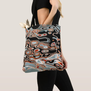 Retro Colourful Abstract Pattern  Tote Bag