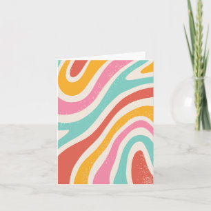 Retro Colourful abstract seamless pattern  Card